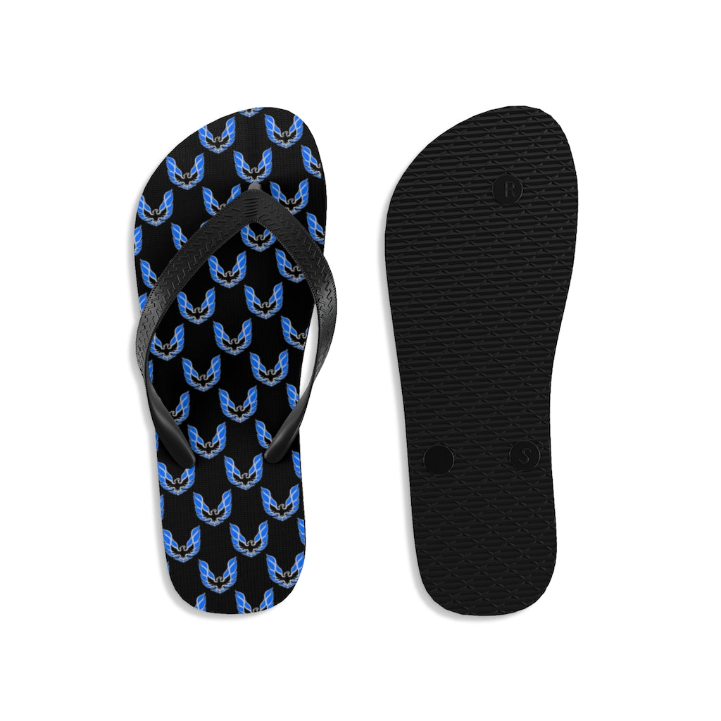 Pontiac Firebird Trans Am Formula Smokey Unisex Flip-Flops blue