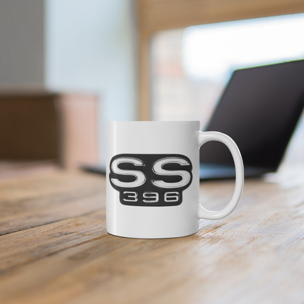 SS 396 Ceramic Mug Classic Muscle Car Guy Gift,lover,Camaro,GTO,firebird,nova,corvette,hot rod,Chevrolet,chevy