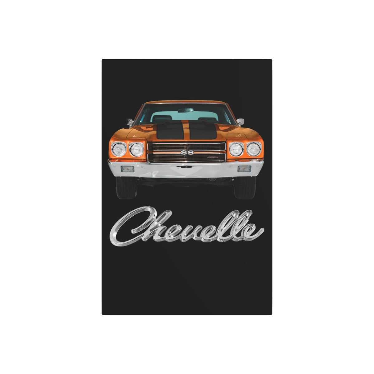 Orange 1970 Chevelle Metal Art Sign Firebird Trans Am Classic Muscle Car Guy Gift,lover,Camaro,hot rod