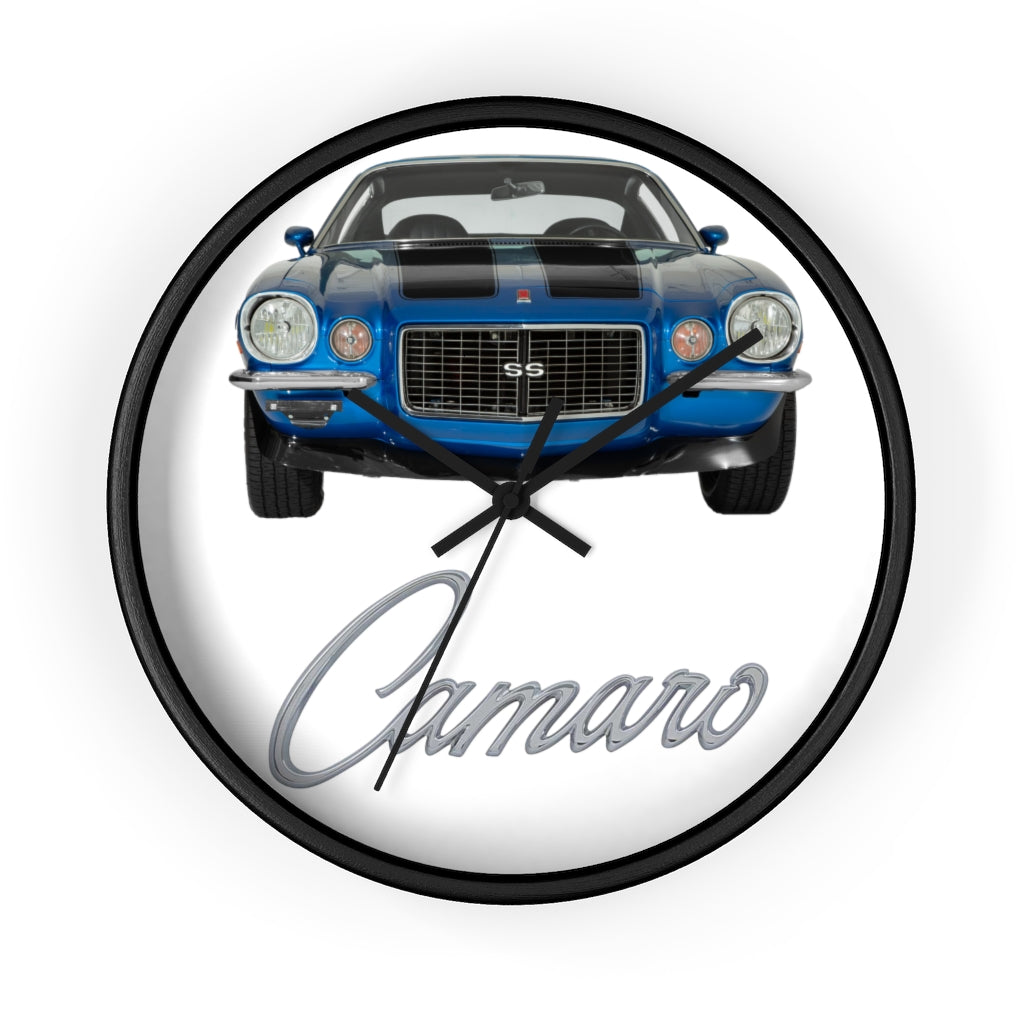 Blue 1971 Camaro Wall clock Gift Decor Classic Muscle