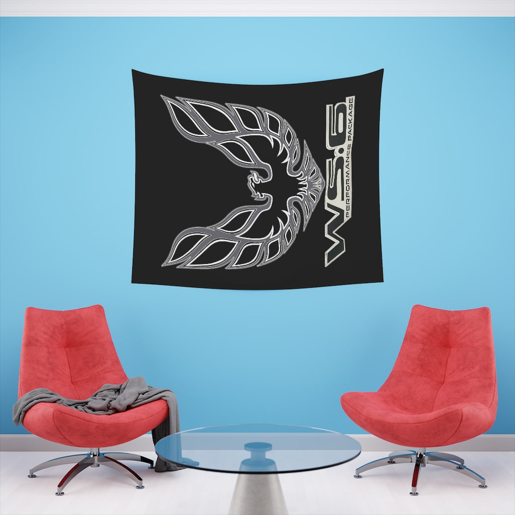 Printed Wall Tapestry WS6 Firebird Trans Am Car Guy Gift,nova,corvette,charger,classic,hot Rod black