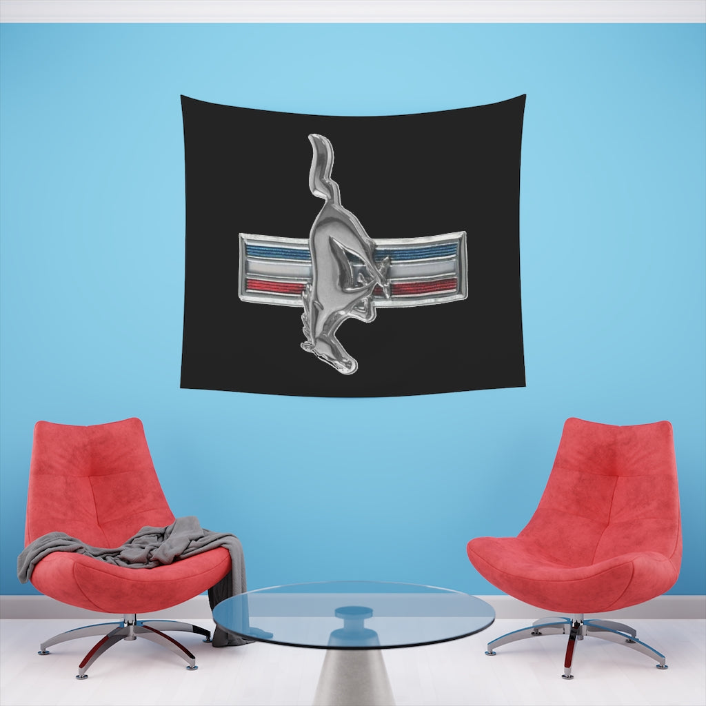 Printed Wall Tapestry Mustang Car Guy Gift,nova,corvette,charger,classic,hot Rod