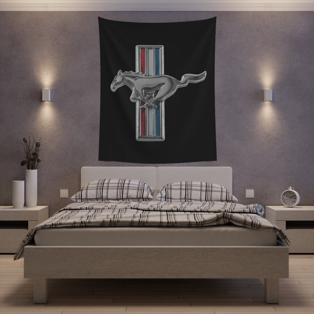 Printed Wall Tapestry Mustang Car Guy Gift,nova,corvette,charger,classic,hot Rod