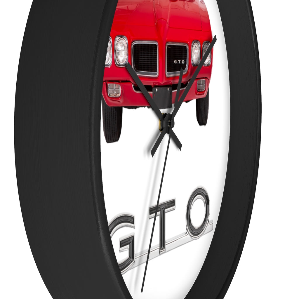 Red GTO 1970 Wall clock Gift Decor Classic Muscle