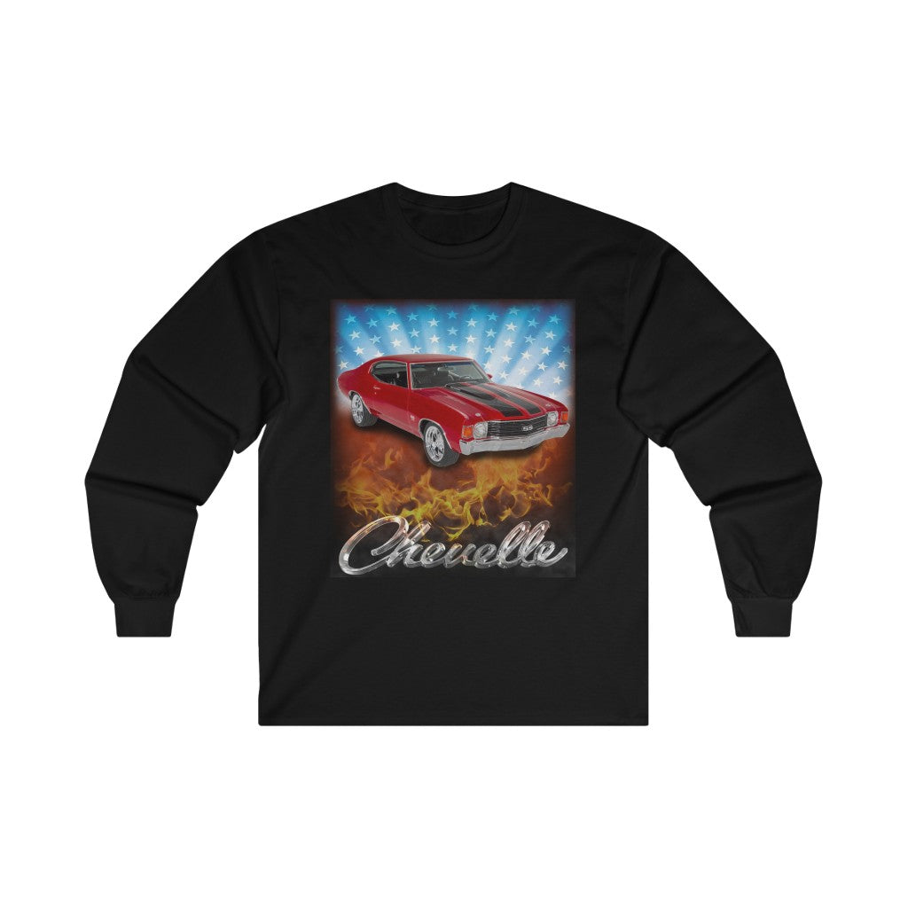 1972 Chevelle SS Car Guy Gift,lover,gto,firebird,nova,corvette,charger,classic,hot Rod,chevrolet,chevy Long Sleeve T shirt