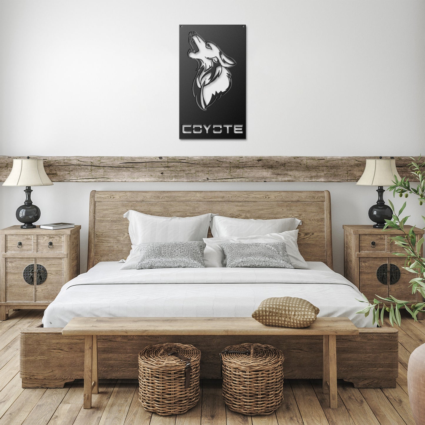 5.0 Coyote Metal Wall Art Sign & Gift Decor V8 Emblem  Ford Mustang F150 F250 F350 Muscle Car
