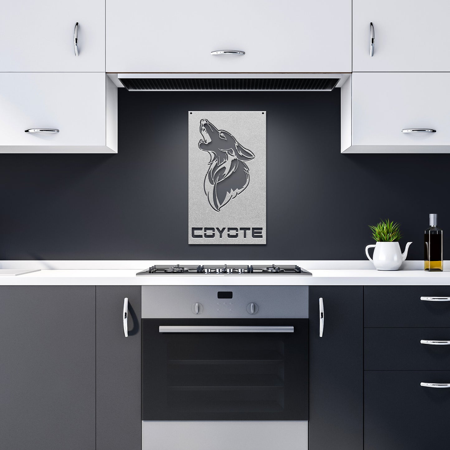 5.0 Coyote Metal Wall Art Sign & Gift Decor V8 Emblem  Ford Mustang F150 F250 F350 Muscle Car