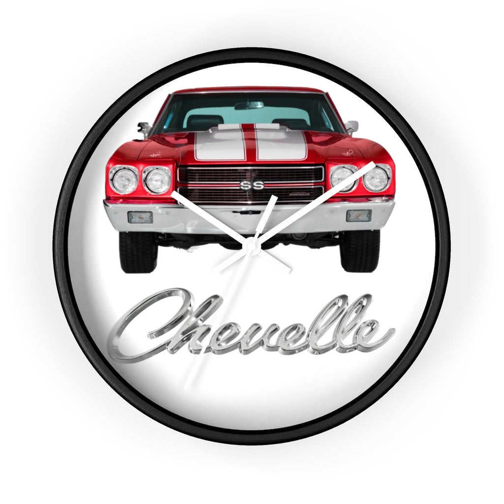 Red White 1970 Chevelle Wall clock Gift Decor Classic Muscle