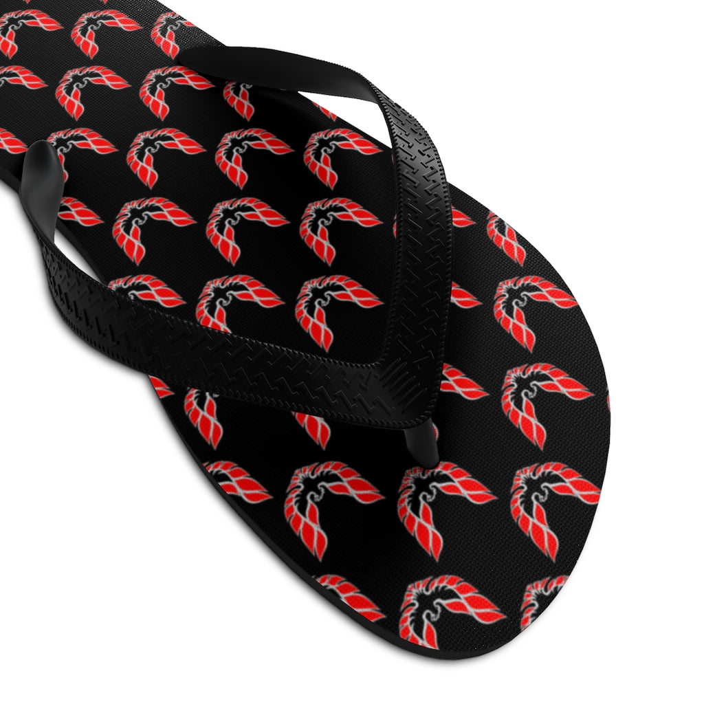 Pontiac Firebird Trans Am Formula Smokey Unisex Flip-Flops red