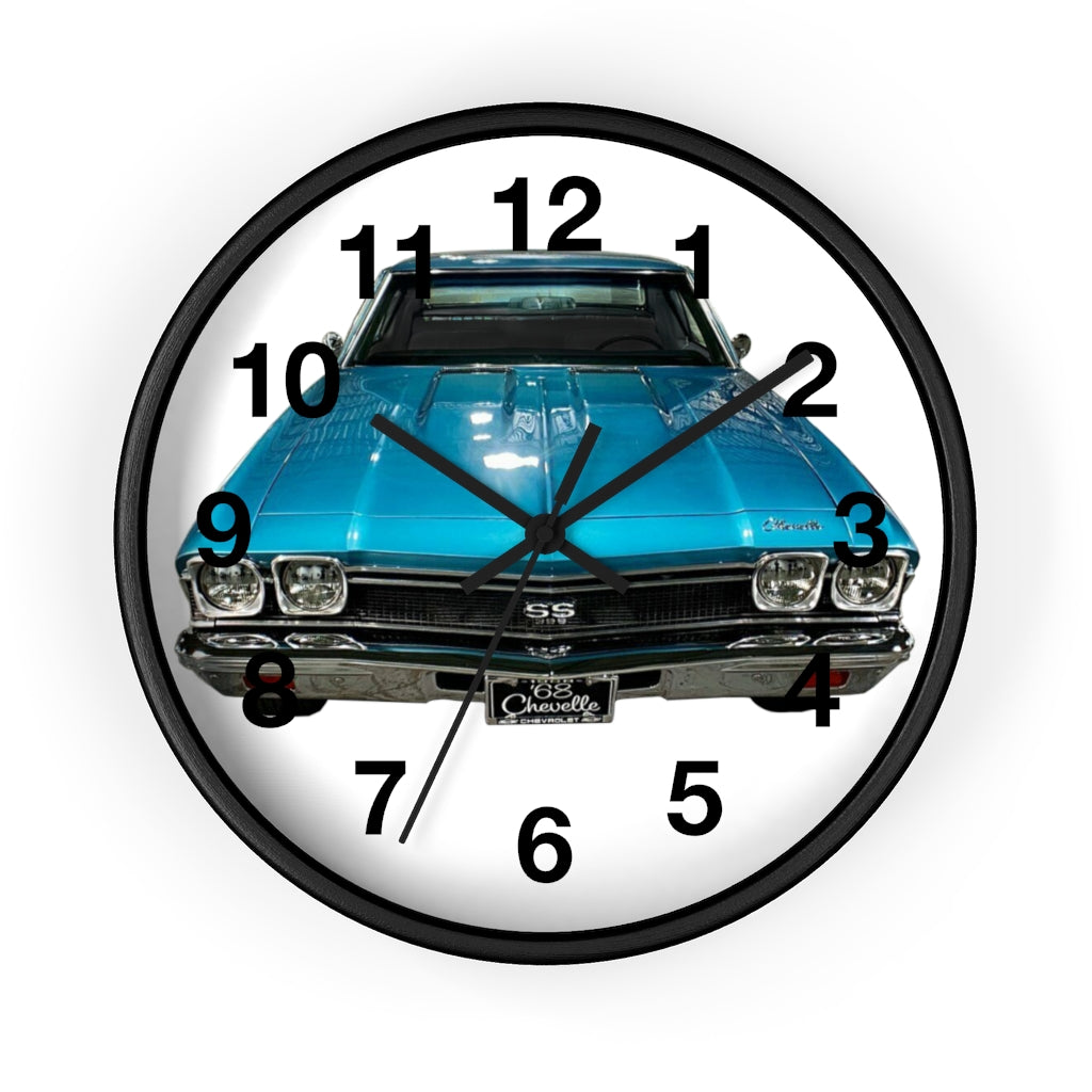 1968 Chevelle Wall clock Classic Muscle Car Guy Gift,lover,Camaro,GTO,firebird,nova,corvette,hot rod,Chevrolet,chevy