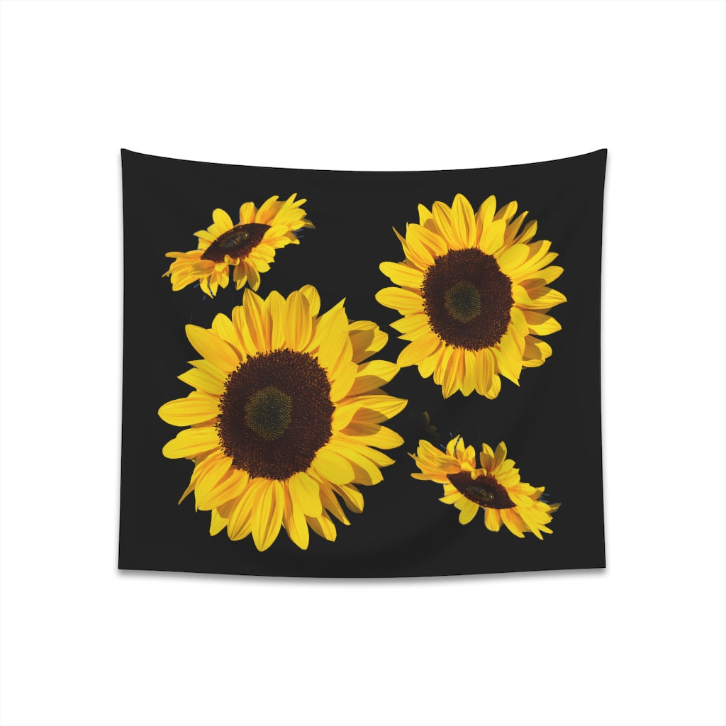 Printed Wall Tapestry Sunflowers