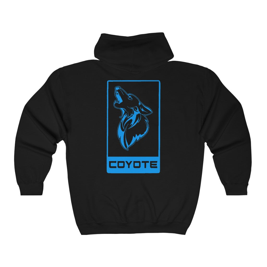 5.0 Coyote V8 Emblem Ford Mustang Heavy Full Zip Hoodie Sweatshirt