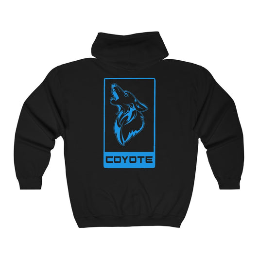 5.0 Coyote V8 Emblem Ford Mustang Heavy Full Zip Hoodie Sweatshirt