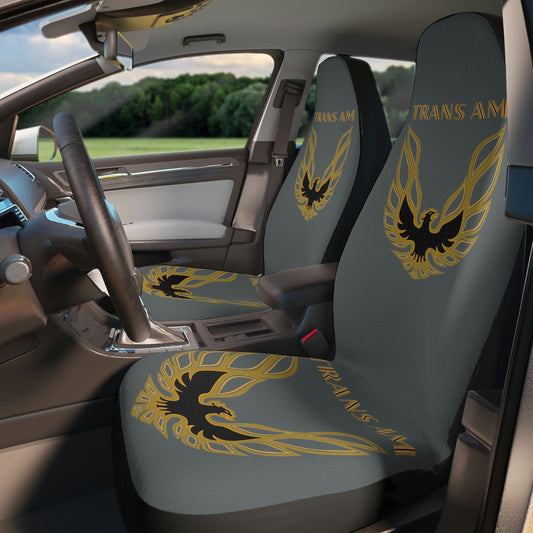 Dark Grey Firebird Trans Am Classic Muscle Car Guy Gift,lover,Camaro,hot rod SEAT Covers