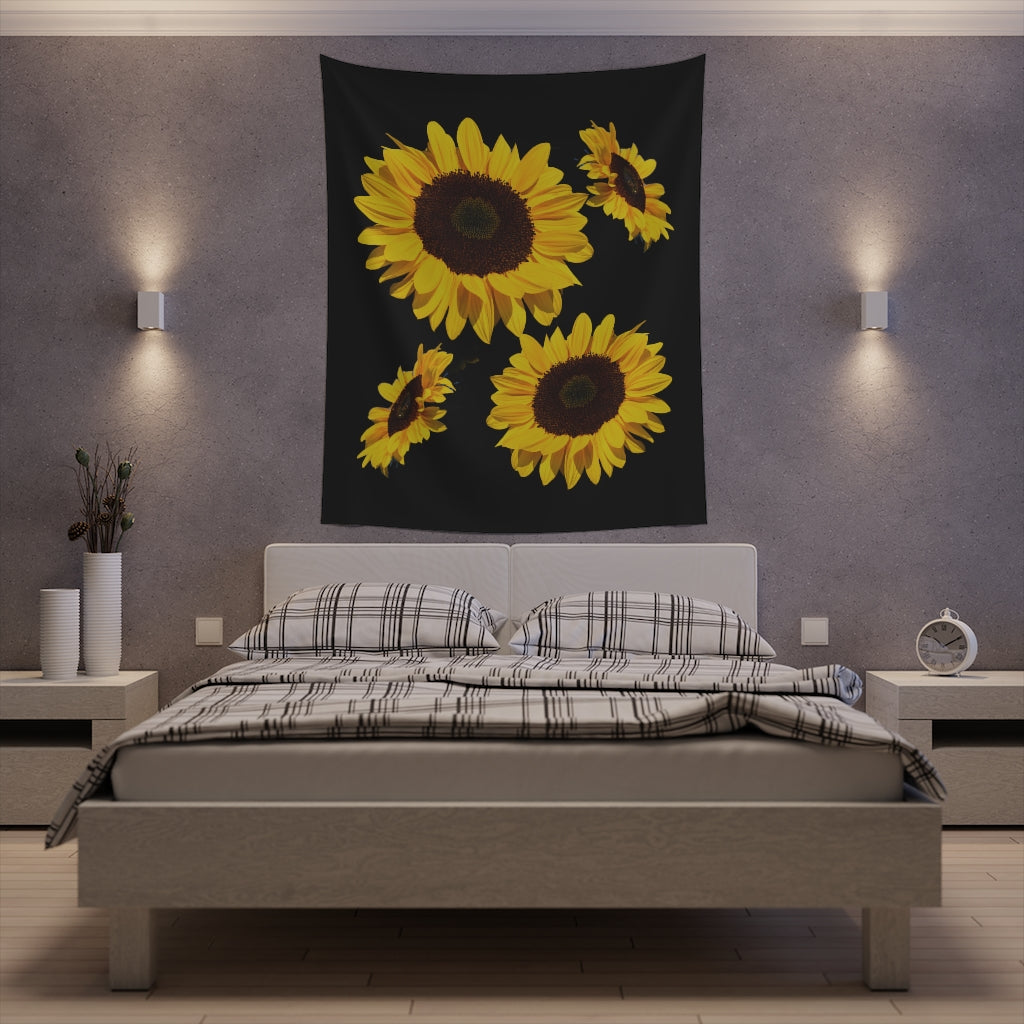 Printed Wall Tapestry Sunflowers