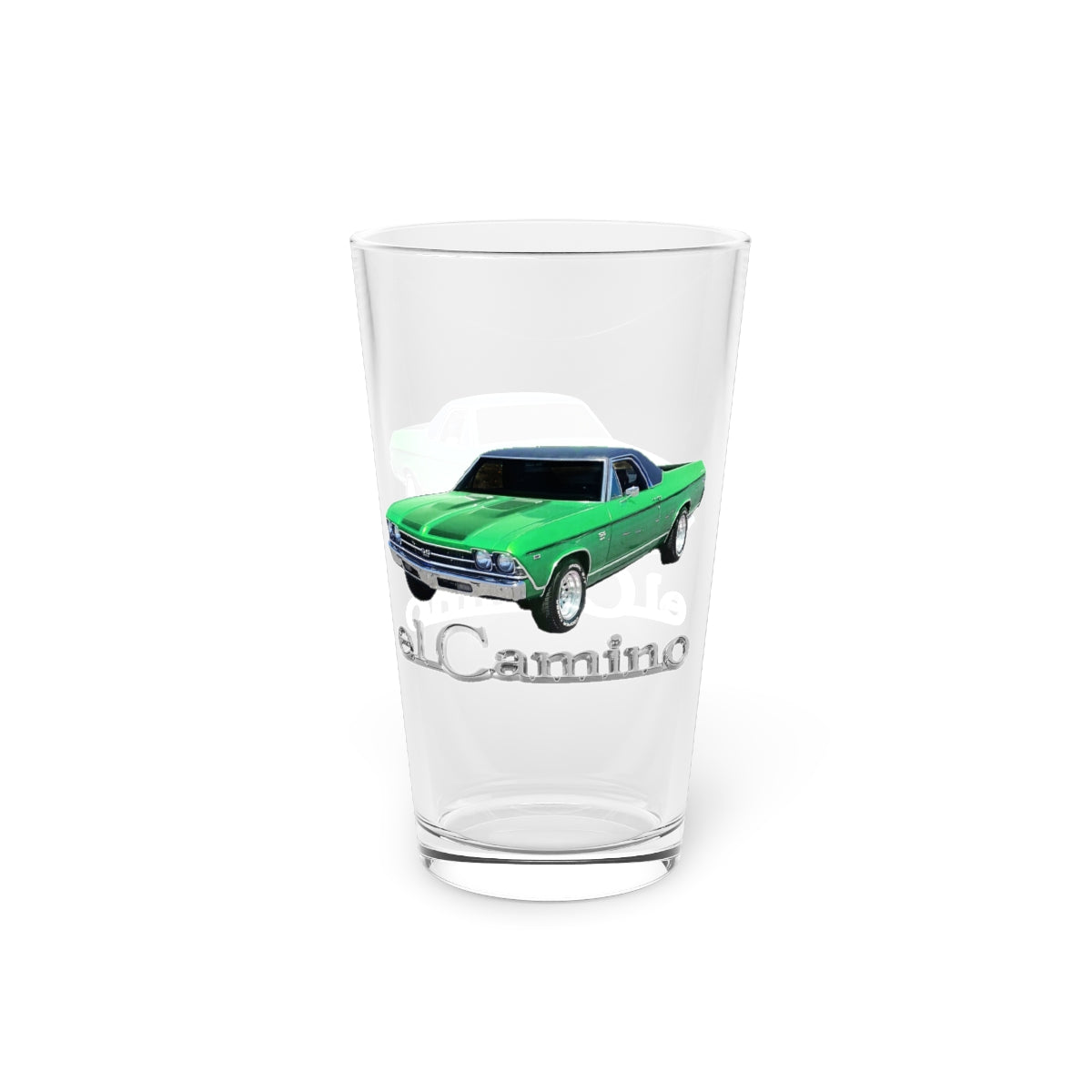 Green 1969 CHEVELLE El Camino SS 396 Pint Glass, 16oz