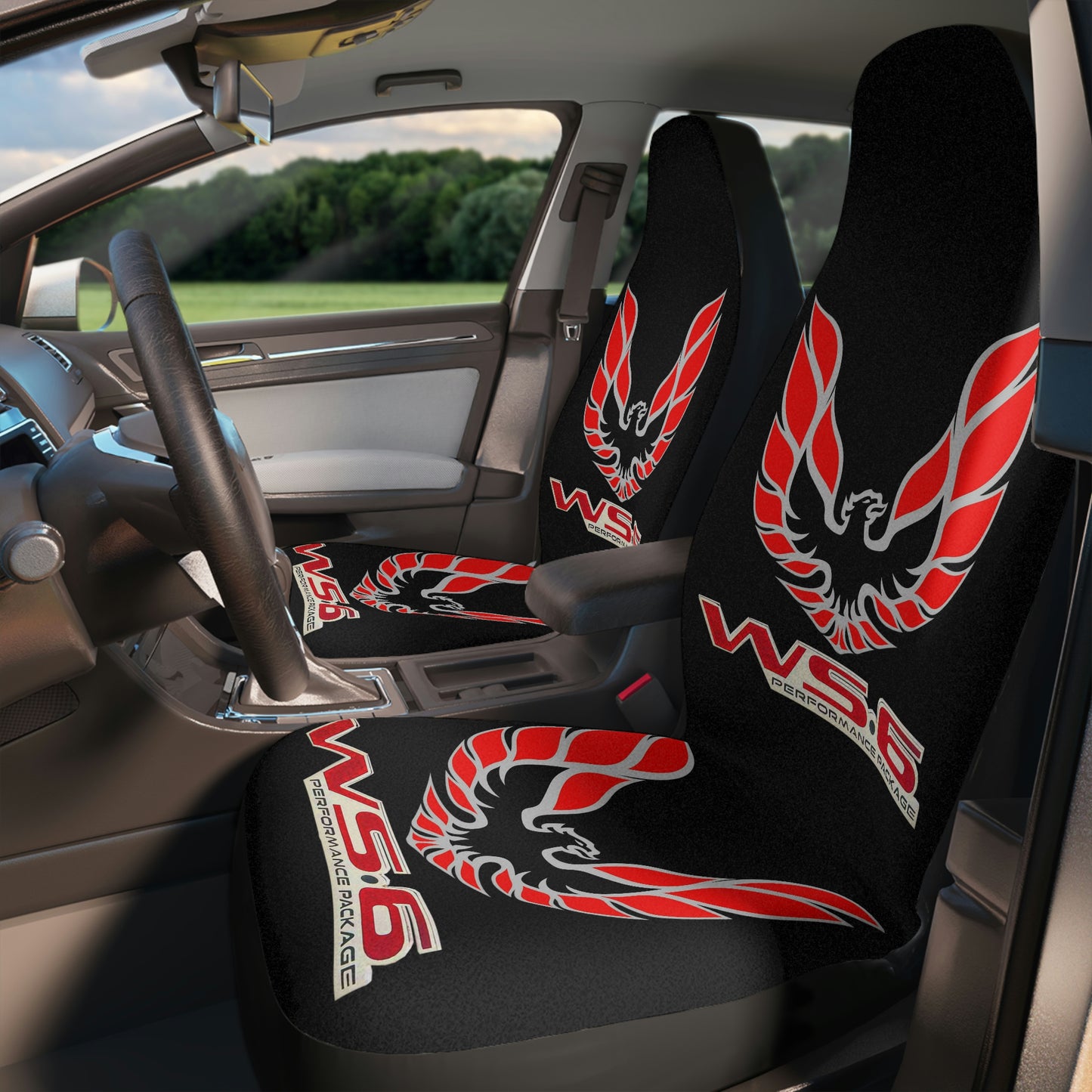 WS 6 Firebird Trans Am Classic Muscle Car Guy Gift,lover,Camaro,hot rod SEAT Covers