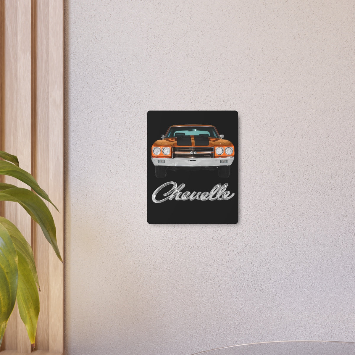 Orange 1970 Chevelle Metal Art Sign Firebird Trans Am Classic Muscle Car Guy Gift,lover,Camaro,hot rod