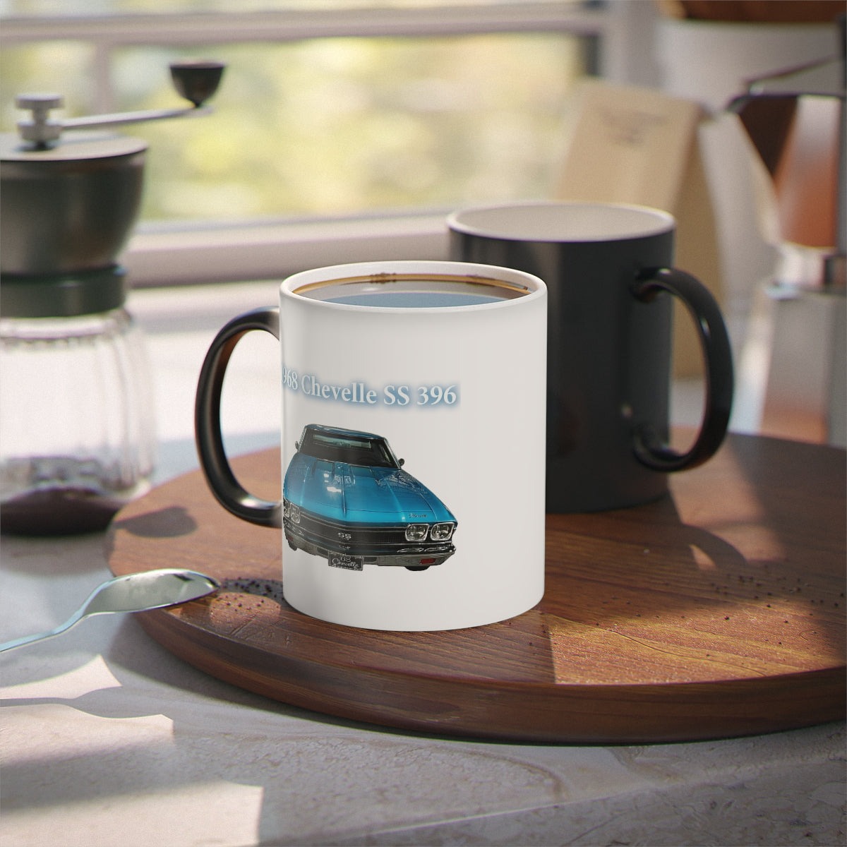 Tripoli Turquoise Chevelle 1968 SS 396 Magic Mug classic,hot Rod,challenger charger,trans Am Car Guy Gift,nova,corvette,charger