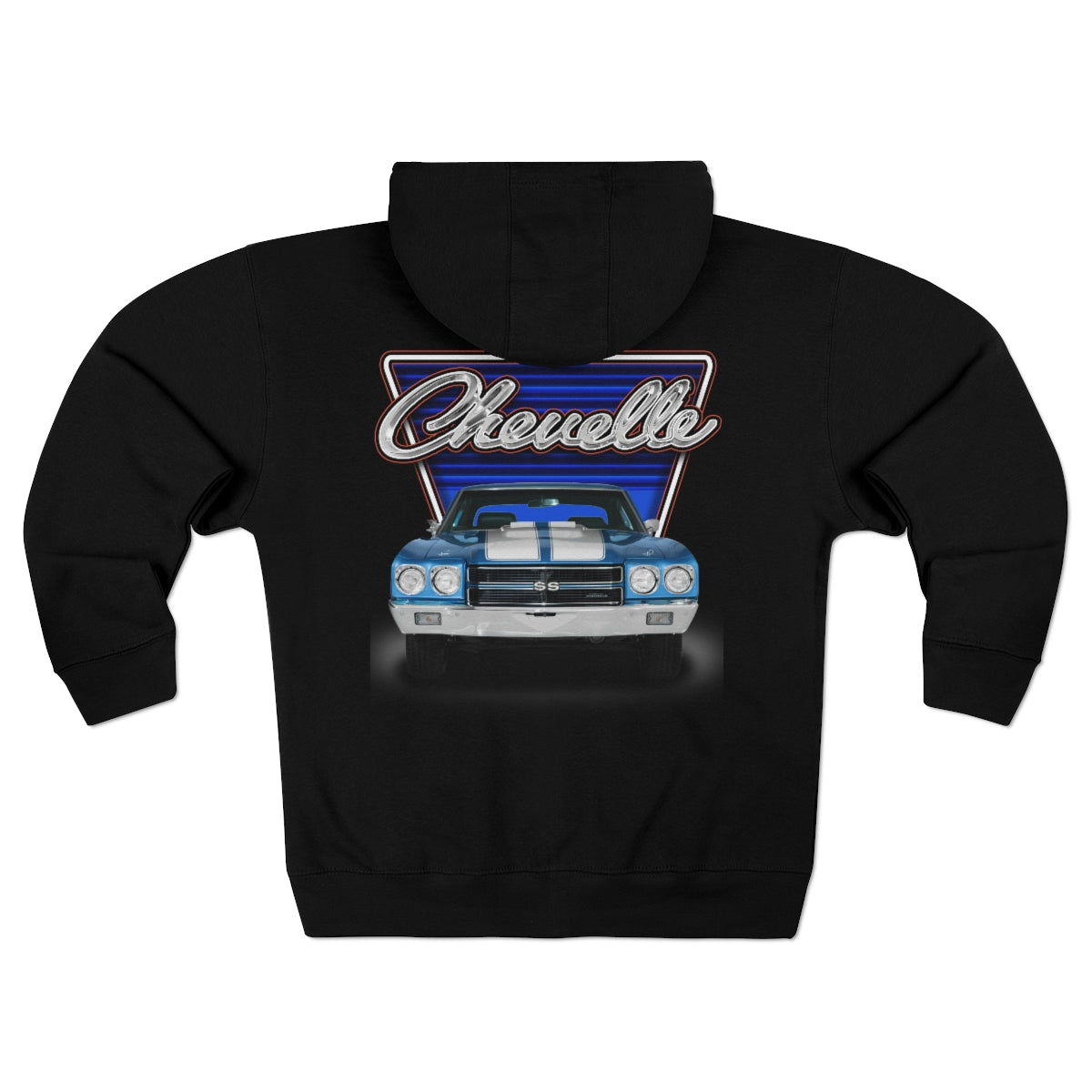 1970 Chevelle Car Guy Gift Unisex Premium Full Zip Hoodie