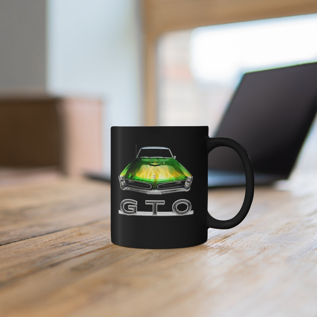 Flames 1966 Pontiac GTO Mug Classic Muscle Car Guy Gift