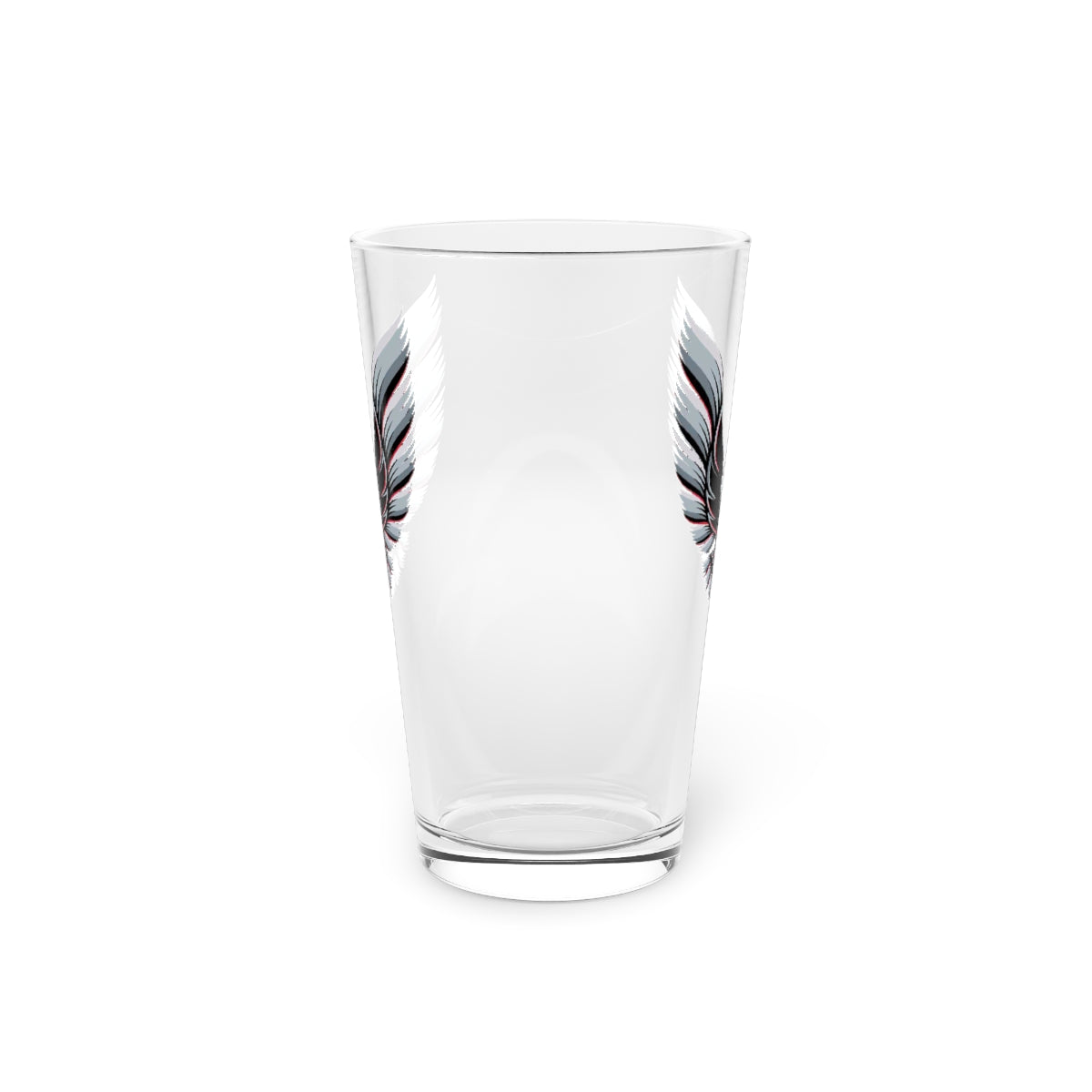 Silver Trans Am Pint Glass, 16oz 10th Anniversary