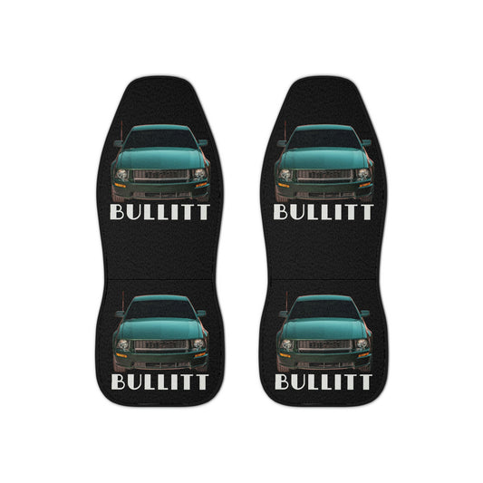 Mustang Bullitt Hot Rod, Gift, Muscle Car Seat Covers