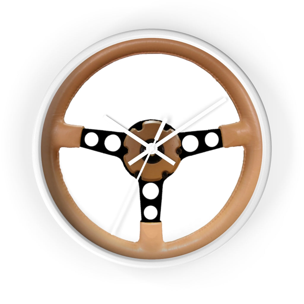 Tan Pontiac Firebird Trans Am Wall clock Gift Decor Classic Muscle Steering Wheel