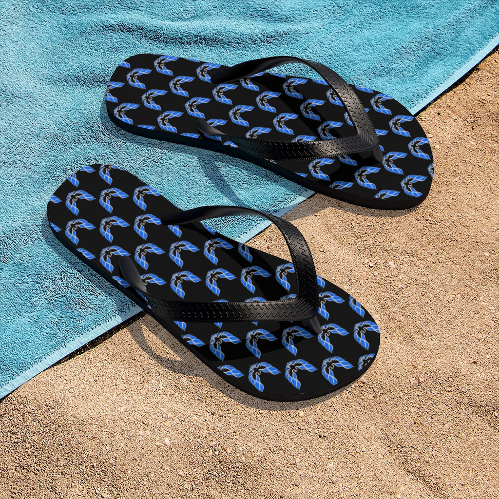 Pontiac Firebird Trans Am Formula Smokey Unisex Flip-Flops blue