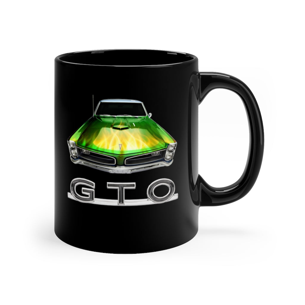 Flames 1966 Pontiac GTO Mug Classic Muscle Car Guy Gift