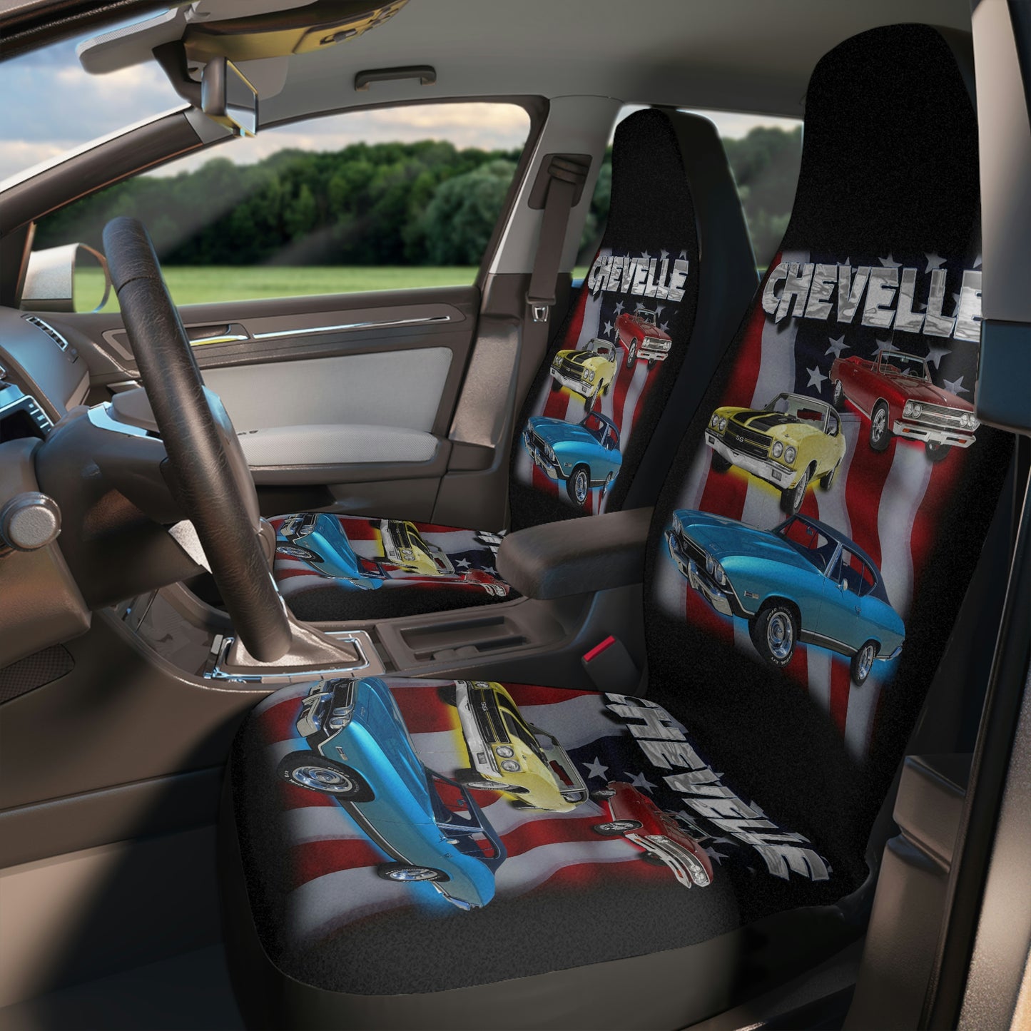 Chevelle Classic Muscle Car Guy Gift,lover,Camaro,hot rod SEAT Covers