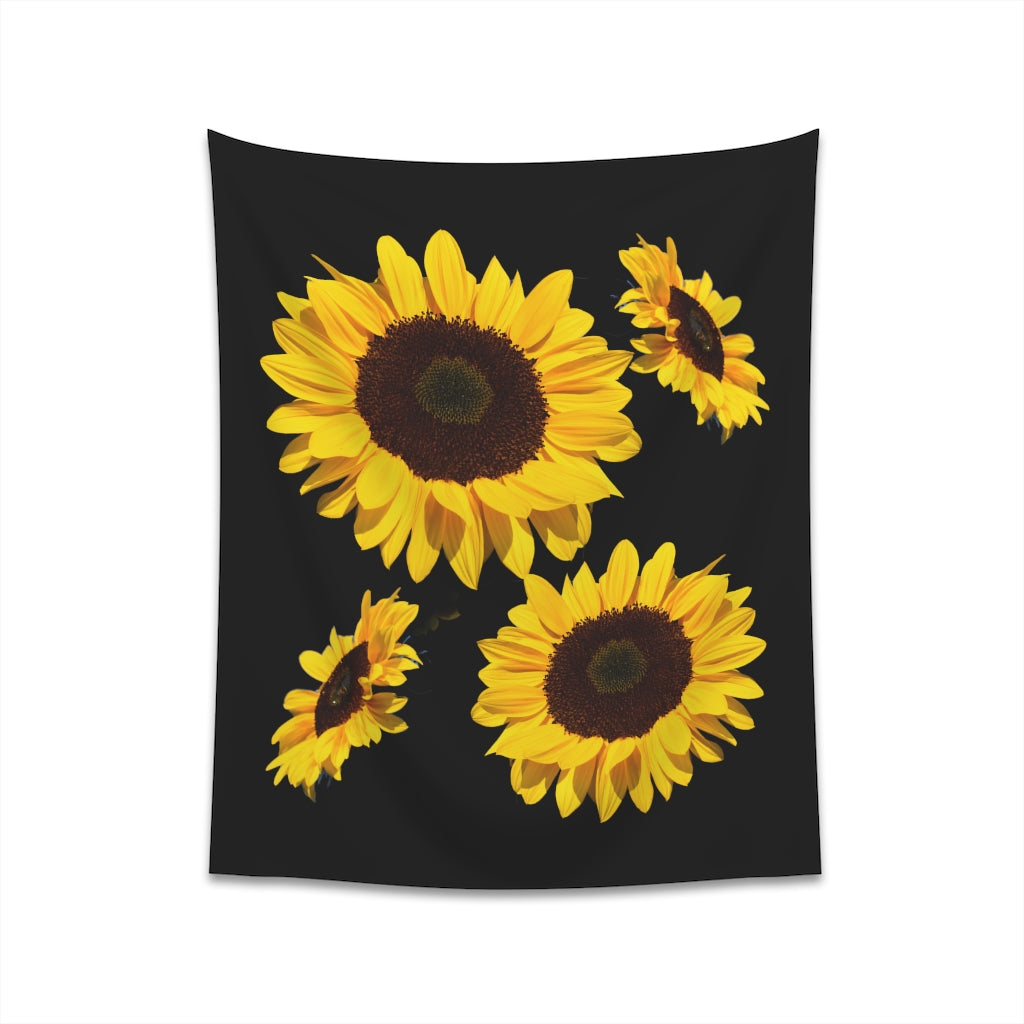 Printed Wall Tapestry Sunflowers