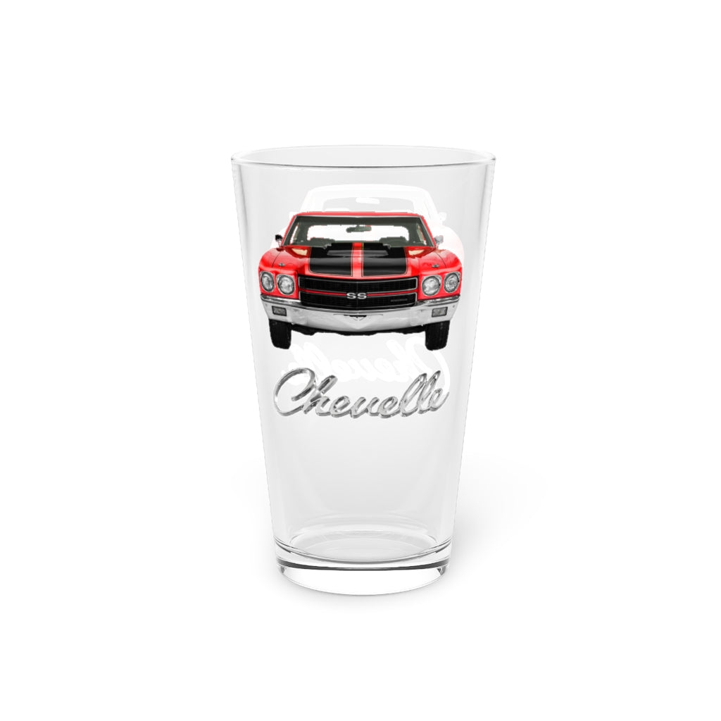 Red 1970 CHEVELLE SS 396 Pint Glass, 16oz