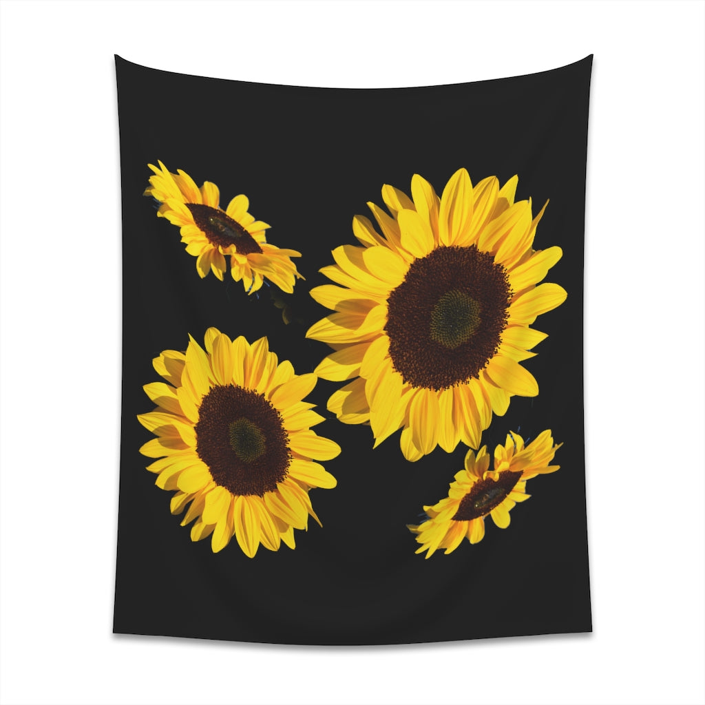 Printed Wall Tapestry Sunflowers