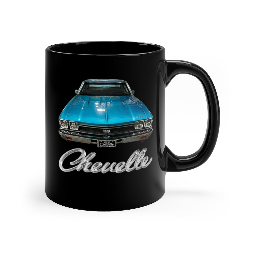 1968 Chevelle Tripolli Turquoise SS 396 Mug Classic Muscle Car Guy Gift,lover,Camaro,GTO,firebird,nova,corvette,hot rod,Chevrolet,chevy