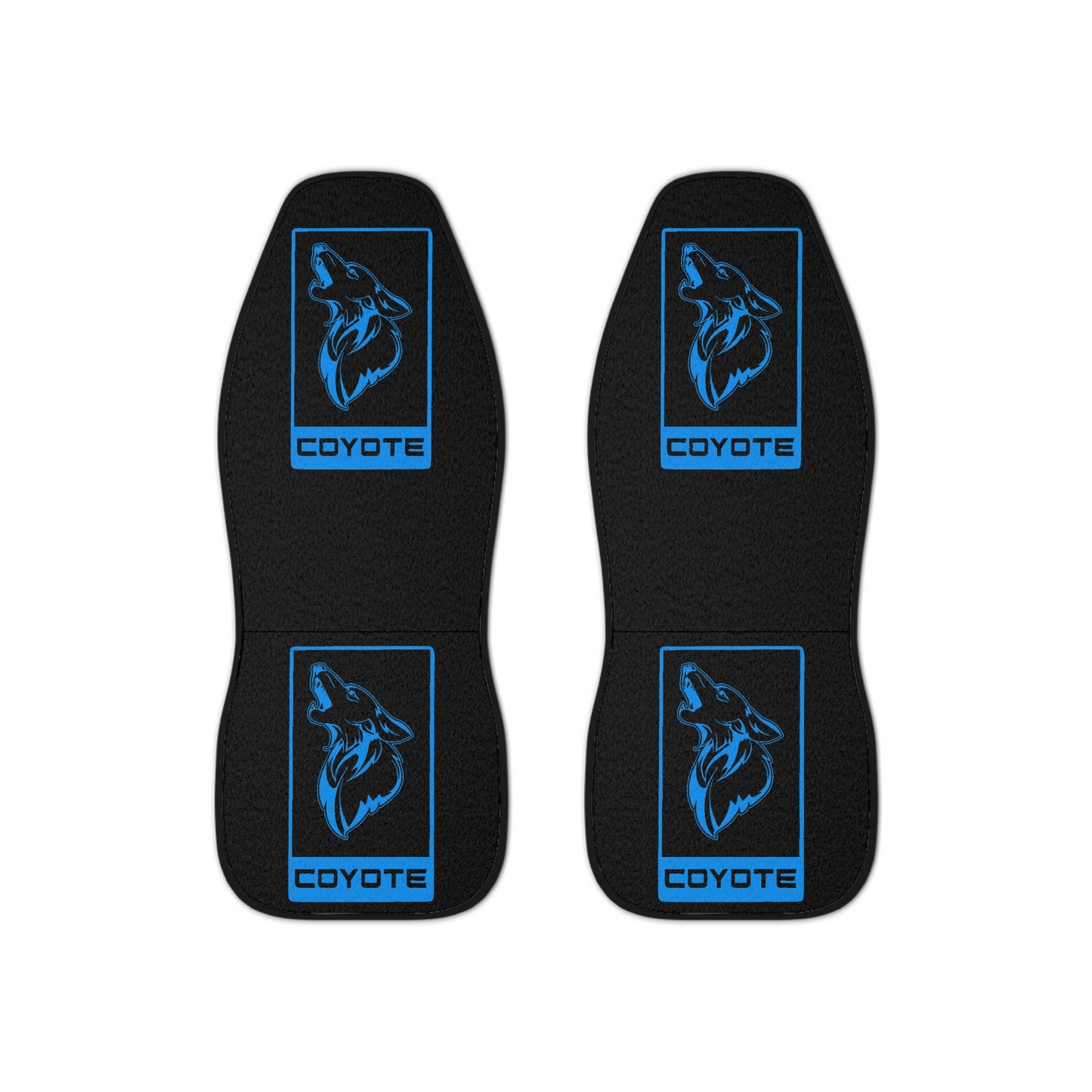 Grabber Blue Car Seat Covers 5.0 Coyote V8 Emblem for 11-14 Ford Mustang F150