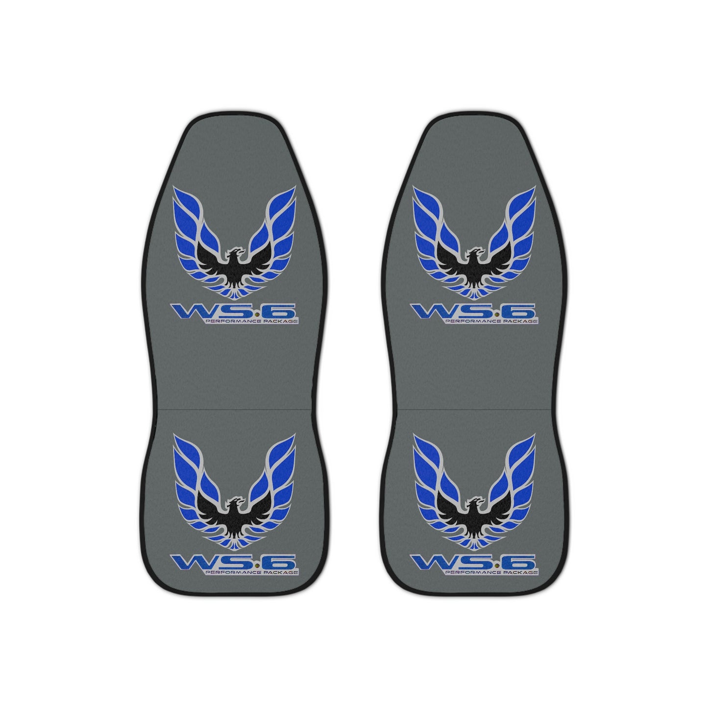 Grey WS6 Blue Firebird Trans Am Classic Muscle Car Guy Gift,lover,Camaro,hot rod SEAT Covers