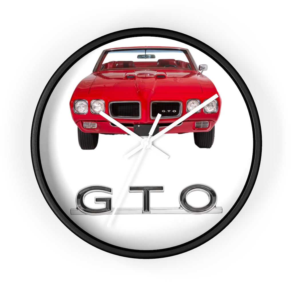 Red GTO 1970 Wall clock Gift Decor Classic Muscle