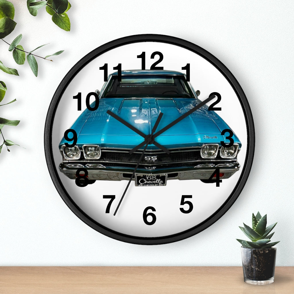 1968 Chevelle Wall clock Classic Muscle Car Guy Gift,lover,Camaro,GTO,firebird,nova,corvette,hot rod,Chevrolet,chevy