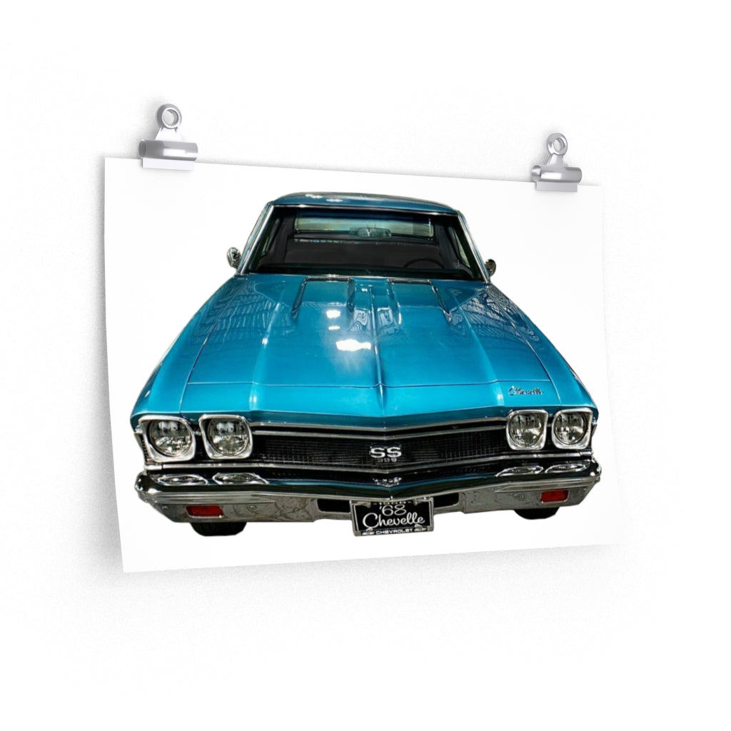 1968 Chevelle horizontal posters Classic Muscle Car Guy Gift,lover,Camaro,GTO,firebird,nova,corvette,hot rod,Chevrolet,chevy