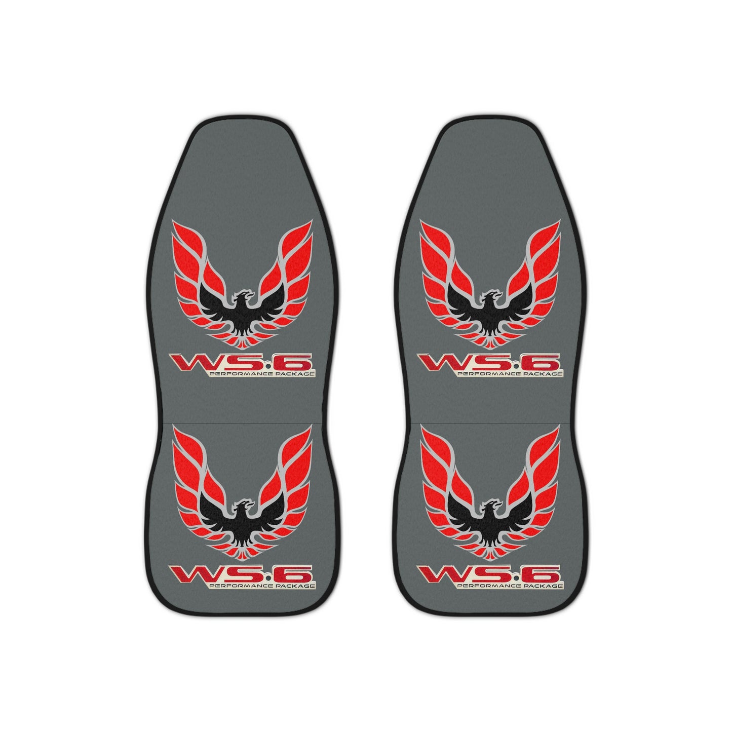 Dark Grey WS 6 Firebird Trans Am Classic Muscle Car Guy Gift,lover,Camaro,hot rod SEAT Covers