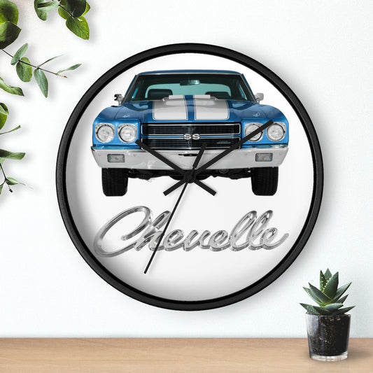 Blue 1970 Chevelle Wall clock Gift Decor Classic Muscle