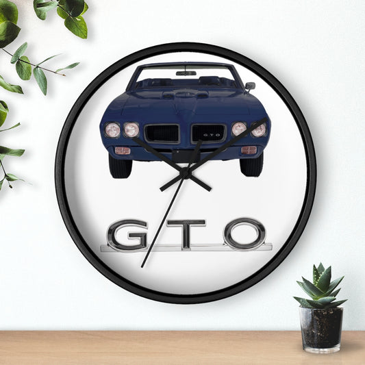 Navy GTO 1970 Wall clock Gift Decor Classic Muscle