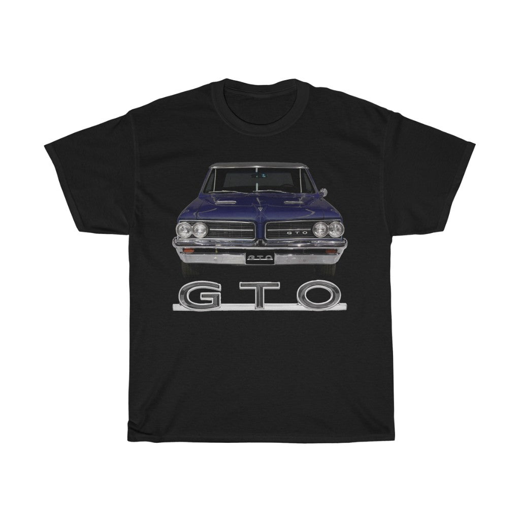 Navy Blue 1964 Pontiac GTO T-Shirt Classic Muscle Car Guy Gift,lover,Camaro,corvette,charger,challenger,hot rod,Chevrolet