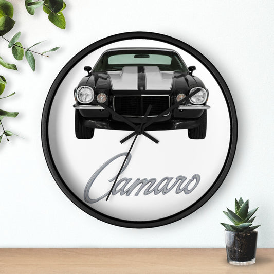 Black 1972 Camaro Wall clock Gift Decor Classic Muscle