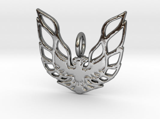 Trans Am Charm Pendant Brass or Sterling Silver! 3d printed