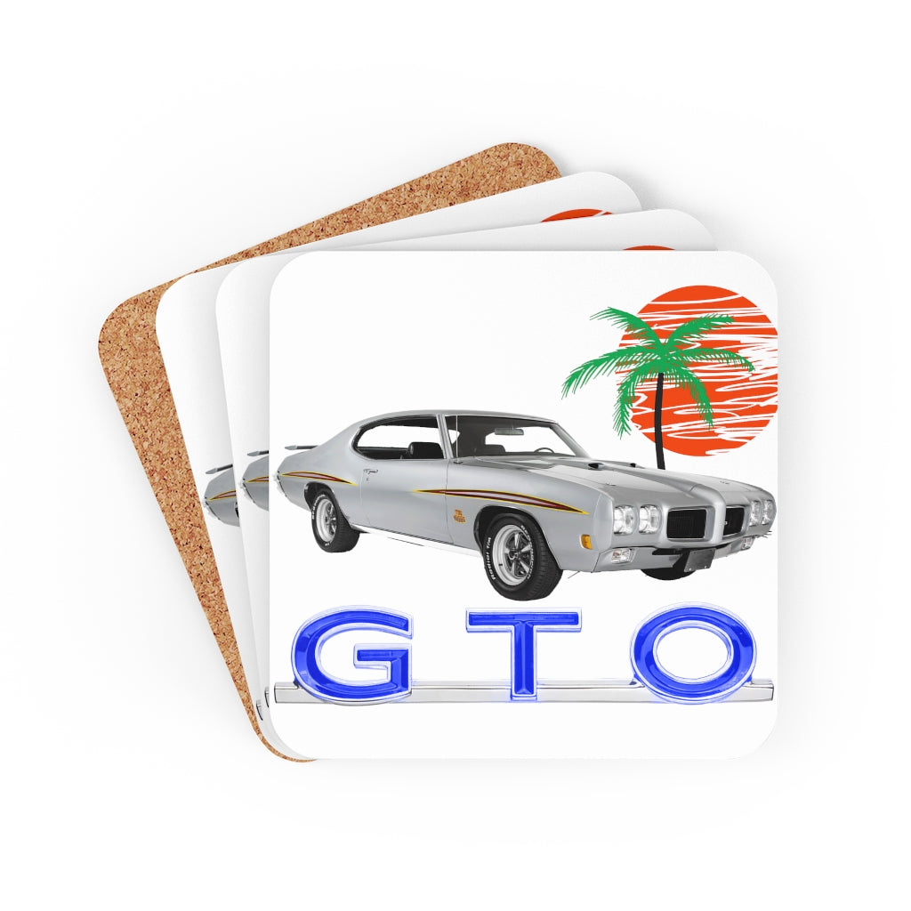 1970 GTO Corkwood Coaster Set