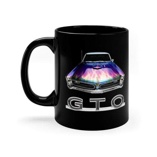 Flames 1966 Pontiac GTO Mug Classic Muscle Car Guy Gift