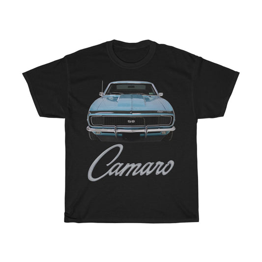 1968 Camaro Classic Muscle Car Guy Gift,lover,GTO,firebird,nova,chevelle,hot rod,Chevrolet,chevy Men's Long Sleeve Crew T-shirt Heavy Cotton