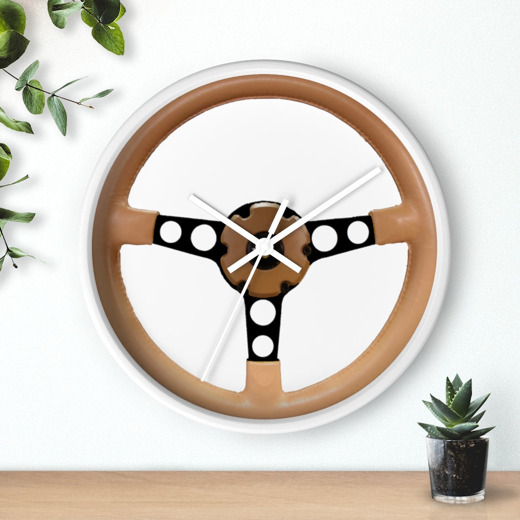 Tan Pontiac Firebird Trans Am Wall clock Gift Decor Classic Muscle Steering Wheel